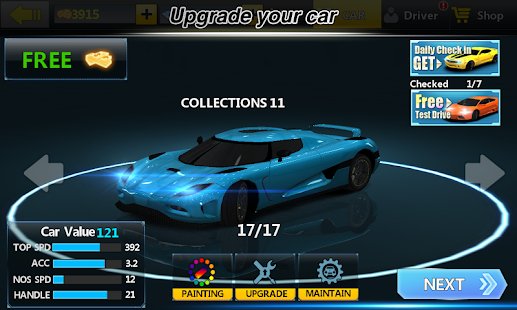 City racing 3d upgrade and customization