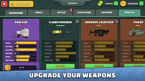 upgrade your weapons