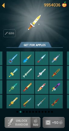 unlimited apple and knives
