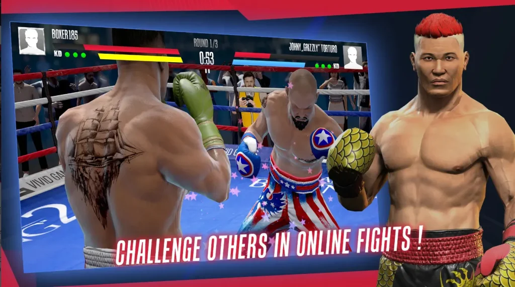 Challenge others in online Fights