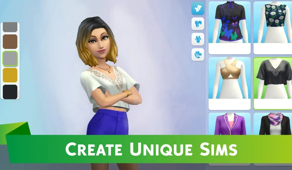create unique sims