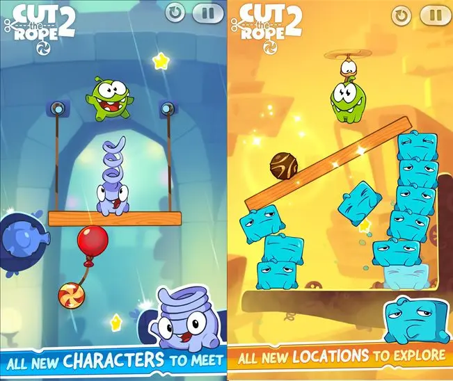 cut the rope 2 features