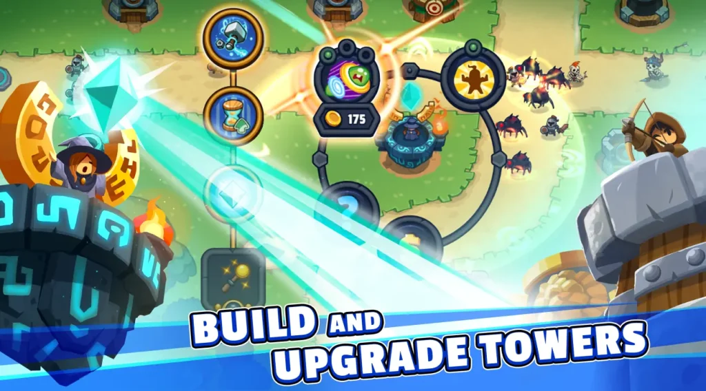 build and upgrade towers